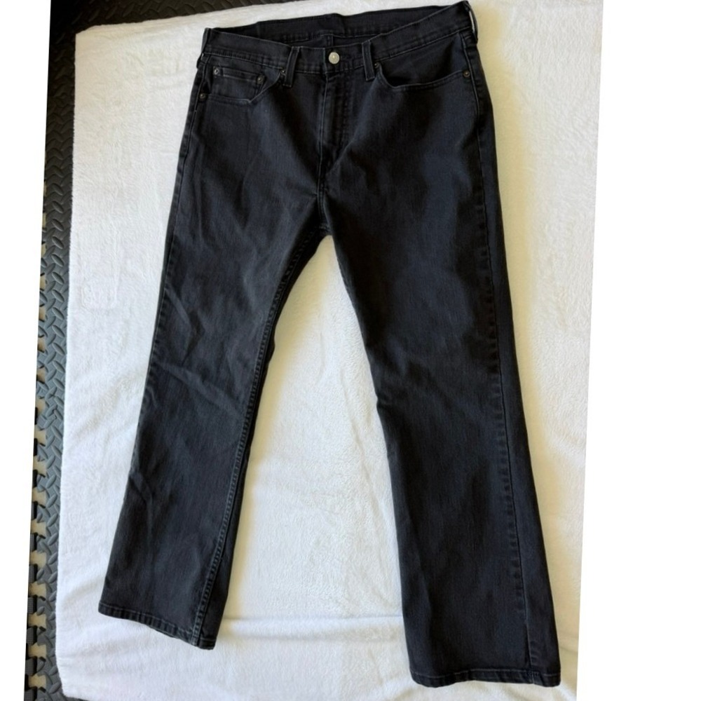 Levi's 527 Slim Bootcut Jeans Mens W34 L30 Black Excellent Waterless Denim